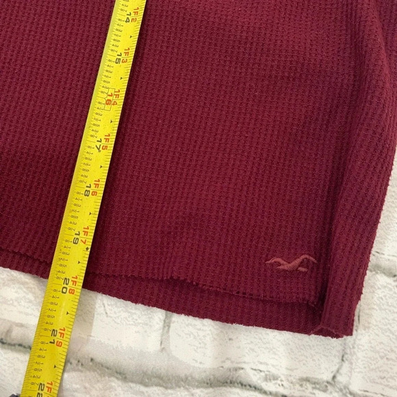 HOLLISTER ribbed semi-cropped long sleeve top M - Picture 6 of 6